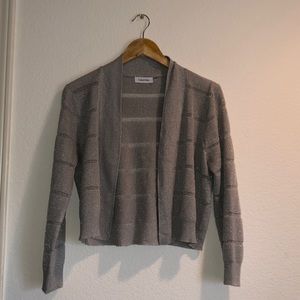 Calvin Klein cropped sparkle cardigan